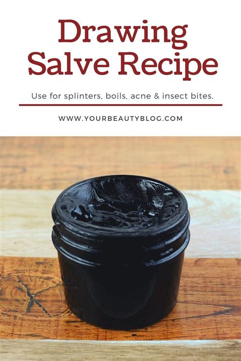 This charcoal drawing salve is a wonderful natural remedy to keep on hand for. . Diy drawing salve for boils